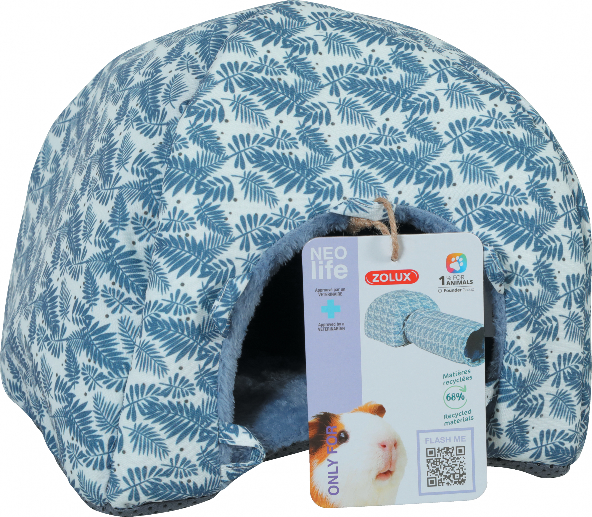 Niche igloo Zolux NEOLIFE pour cochon d'inde