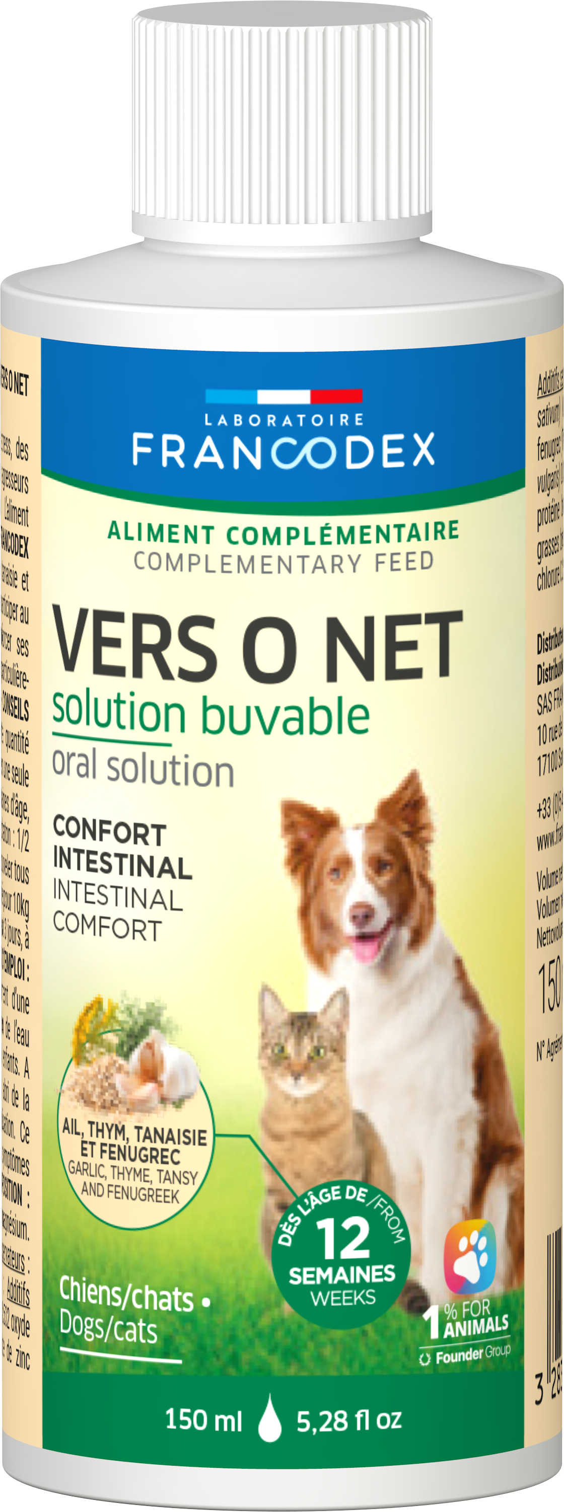 Francodex Vers o Net Solução oral para cão e gato