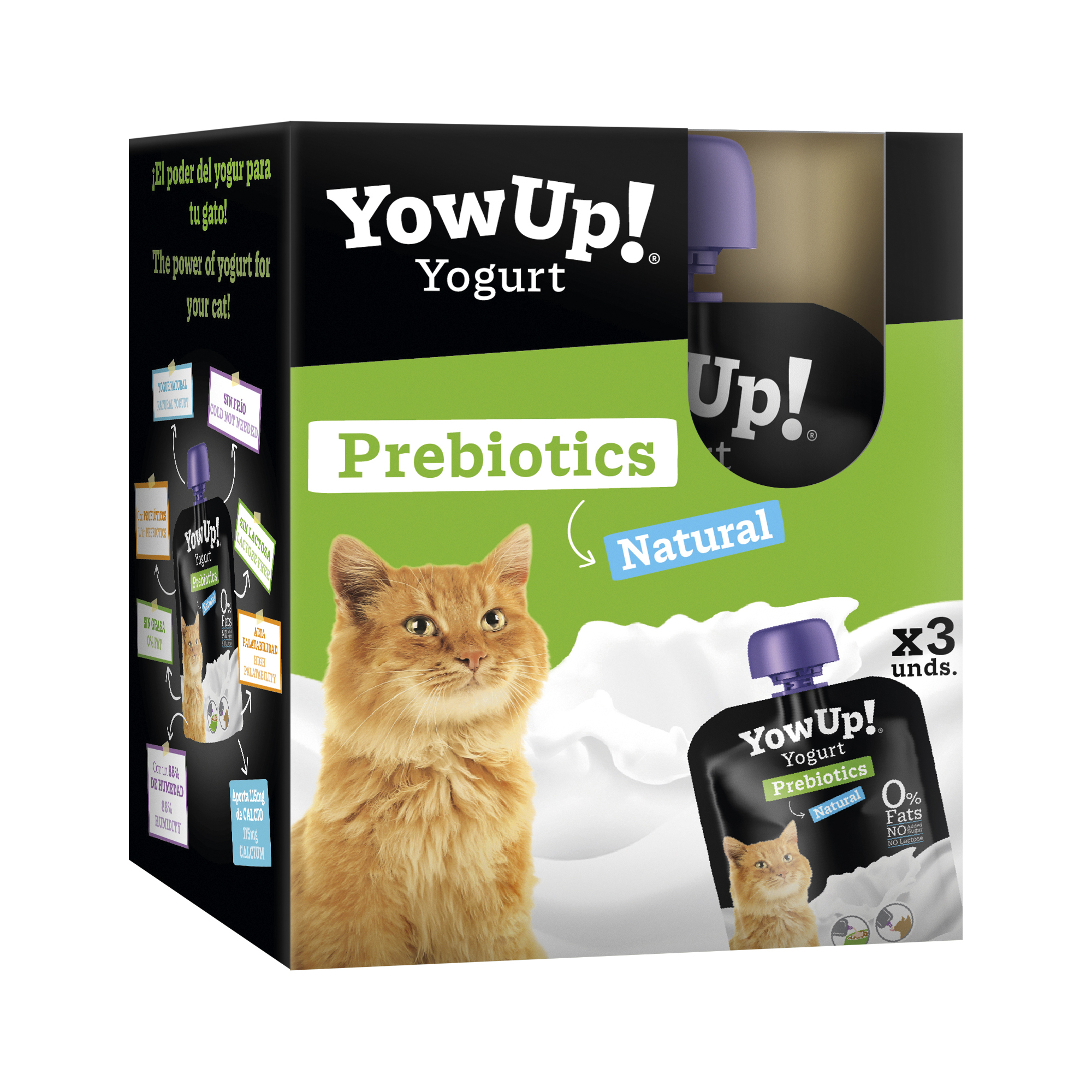 Yaourt prebiotics pour chat Yow Up !