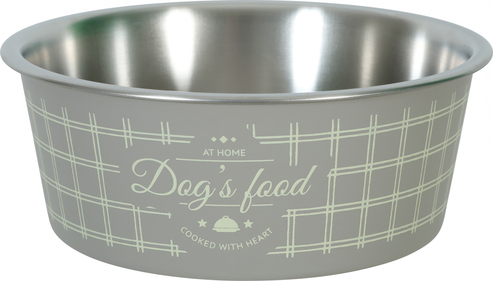 Ciotola in acciaio inox antiscivolo Food Dog - Taupe
