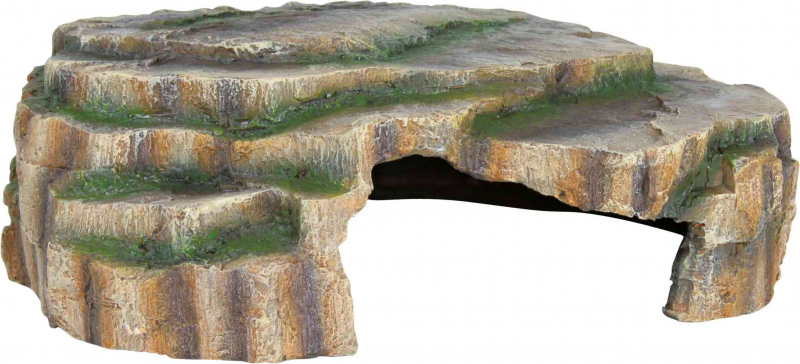 Grotte pour reptile plate