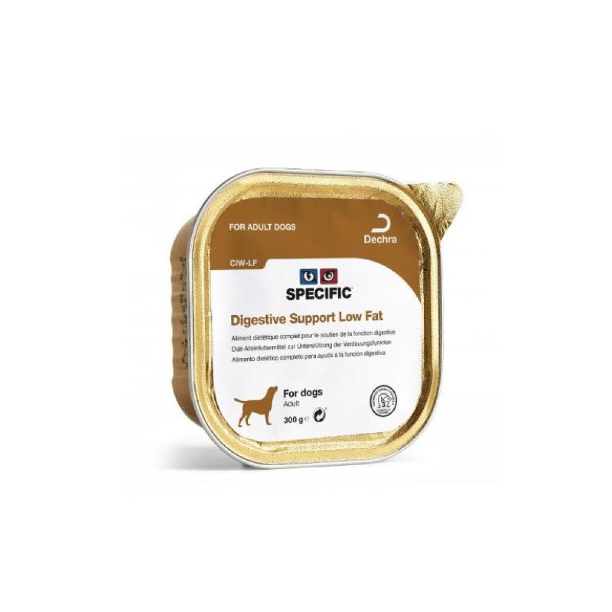 Pack de 6 tarrinas SPECIFIC Digestive Support Low Fat para perros