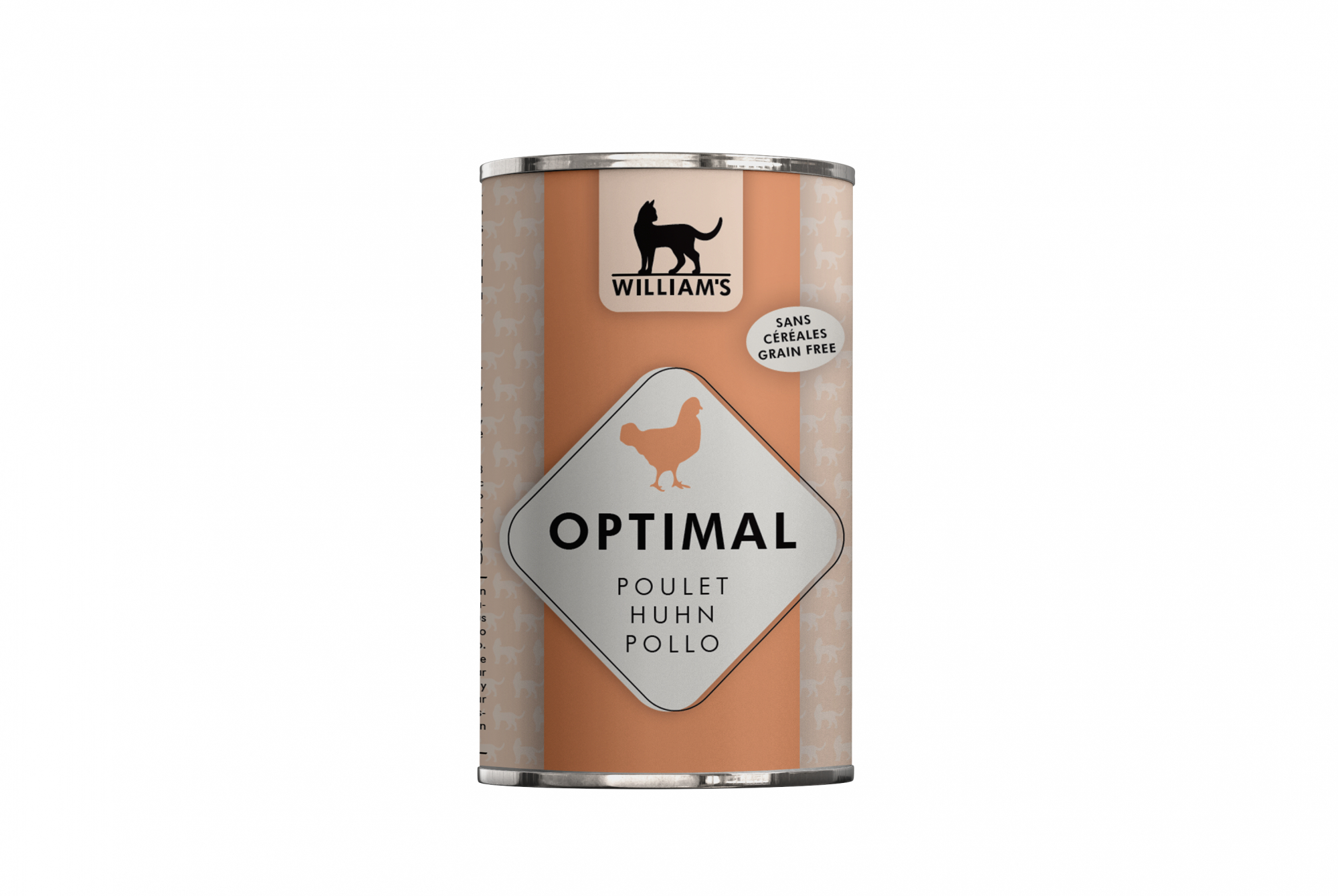 WILLIAM'S Optimal Pollo sin cereales lata para gatos