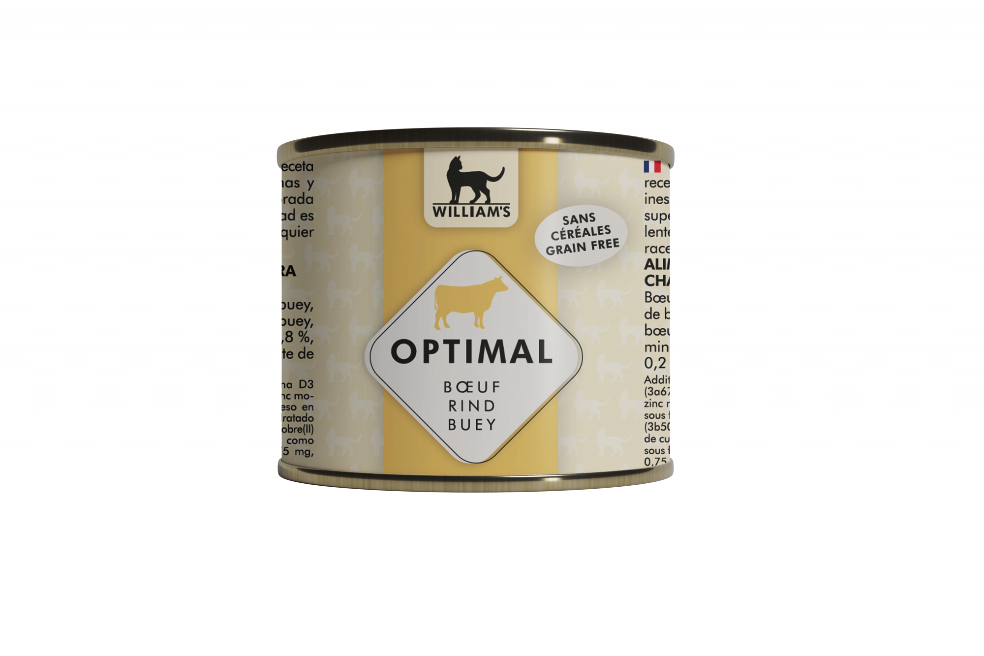 WILLIAM'S Optimal Buey sin cereales lata para gatos