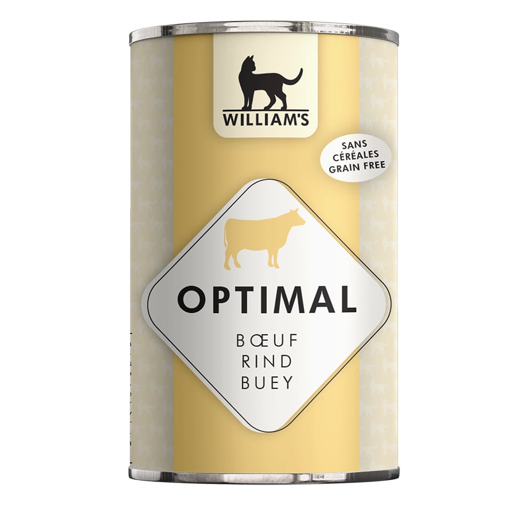 WILLIAM'S Pâtée pour chat sans céréales au bœuf