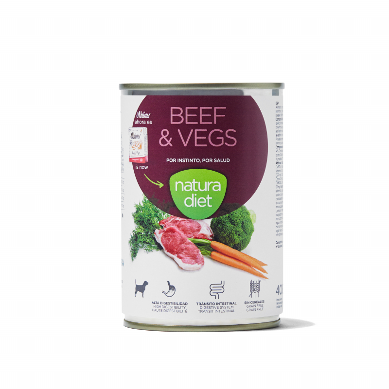 NATURA DIET DOG Beef & Vegs alimento natural para perros
