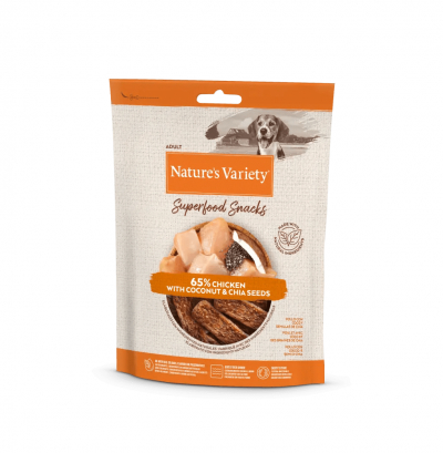 NATURE'S VARIETY Superfood Snacks Poulet friandises pour chien