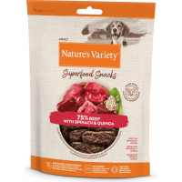 NATURE'S VARIETY Superfood Snacks de Buey para perros