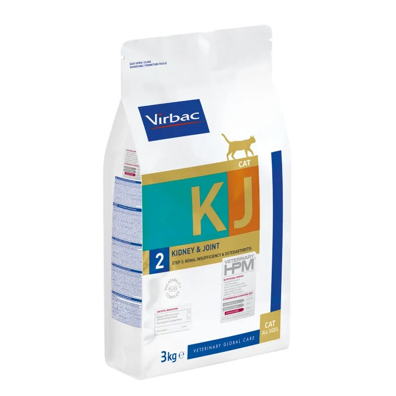 Virbac Veterinary HPM KJ2 - Kidney & Joint Support para gatos
