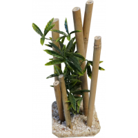 Tyrol Décoration Bambou Plantes + support pour Aquarium