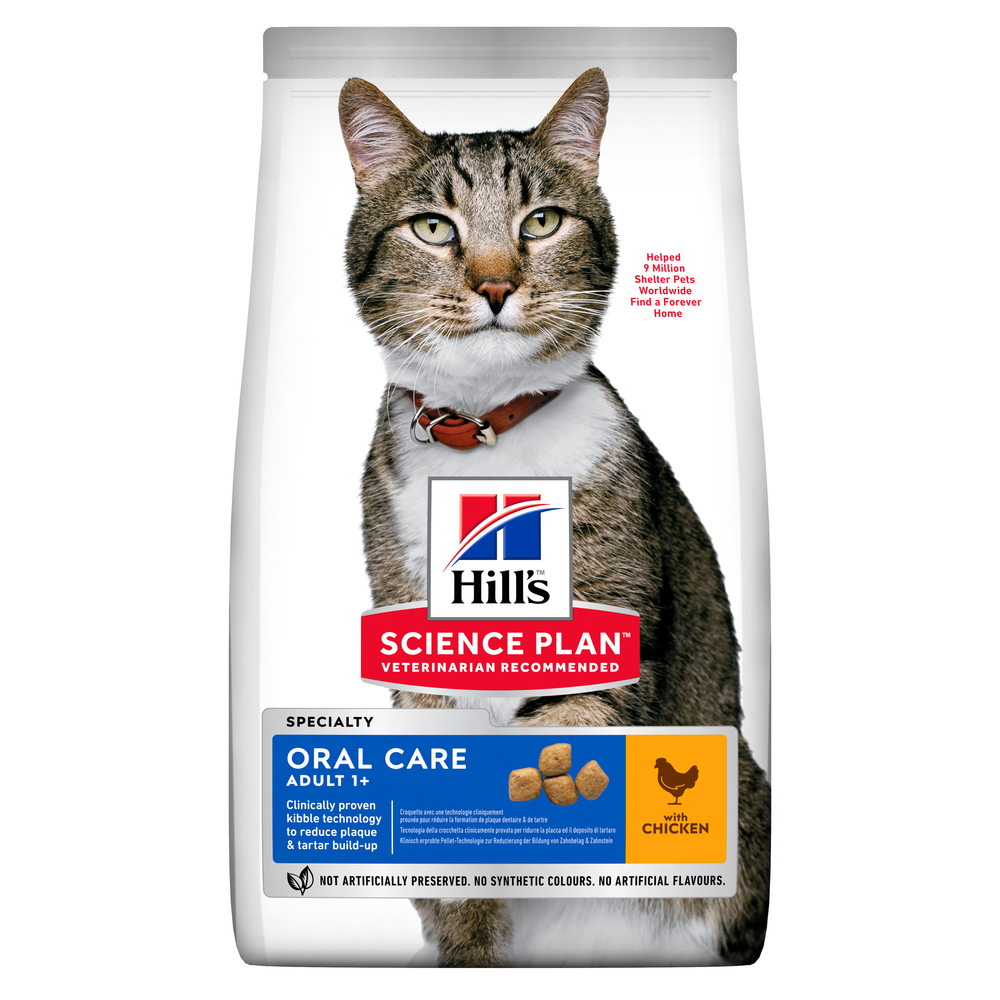 Hill's Science Plan Adult Oral Care für erwachsene Katzen mit Huhn