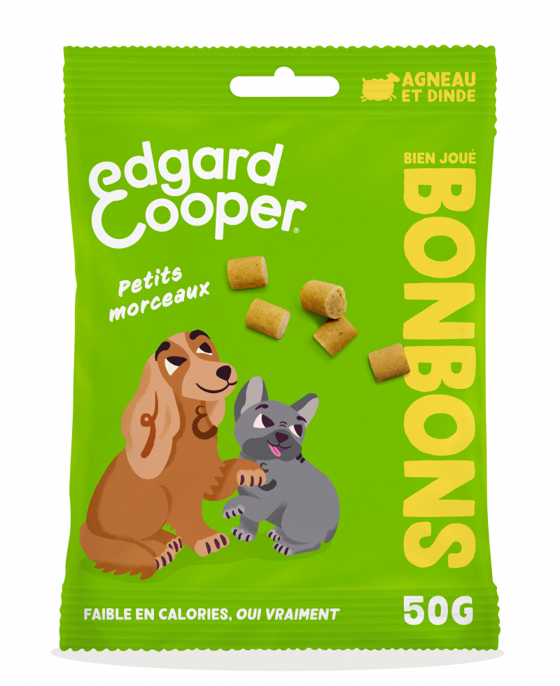 Edgard & Cooper Petits Bonbons Naturels Chien Sans Céréales 50g Agneau & Dinde