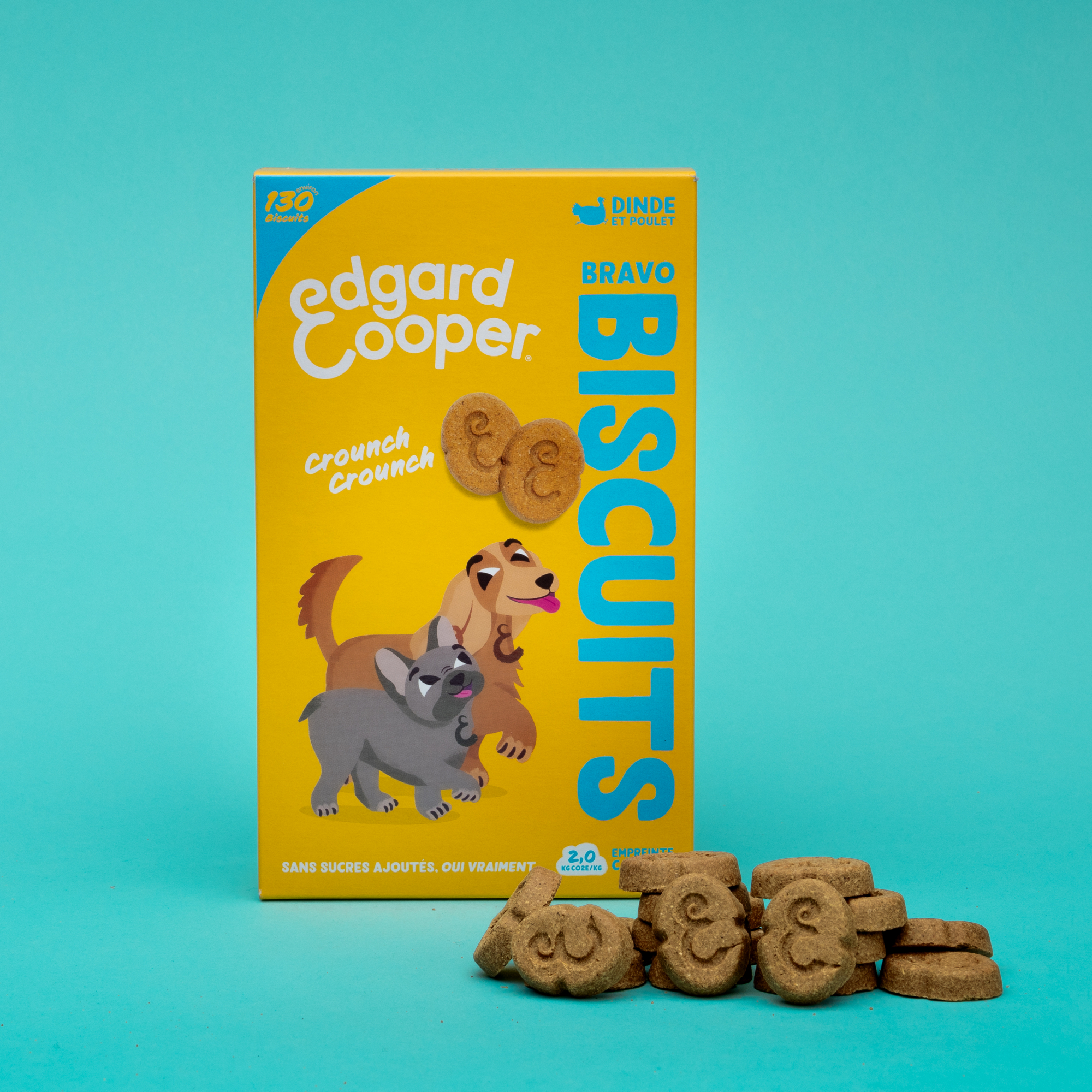 Edgard & Cooper Biscuits Protéinés Naturels Céréales Complètes Dinde & Poulet pour Chien