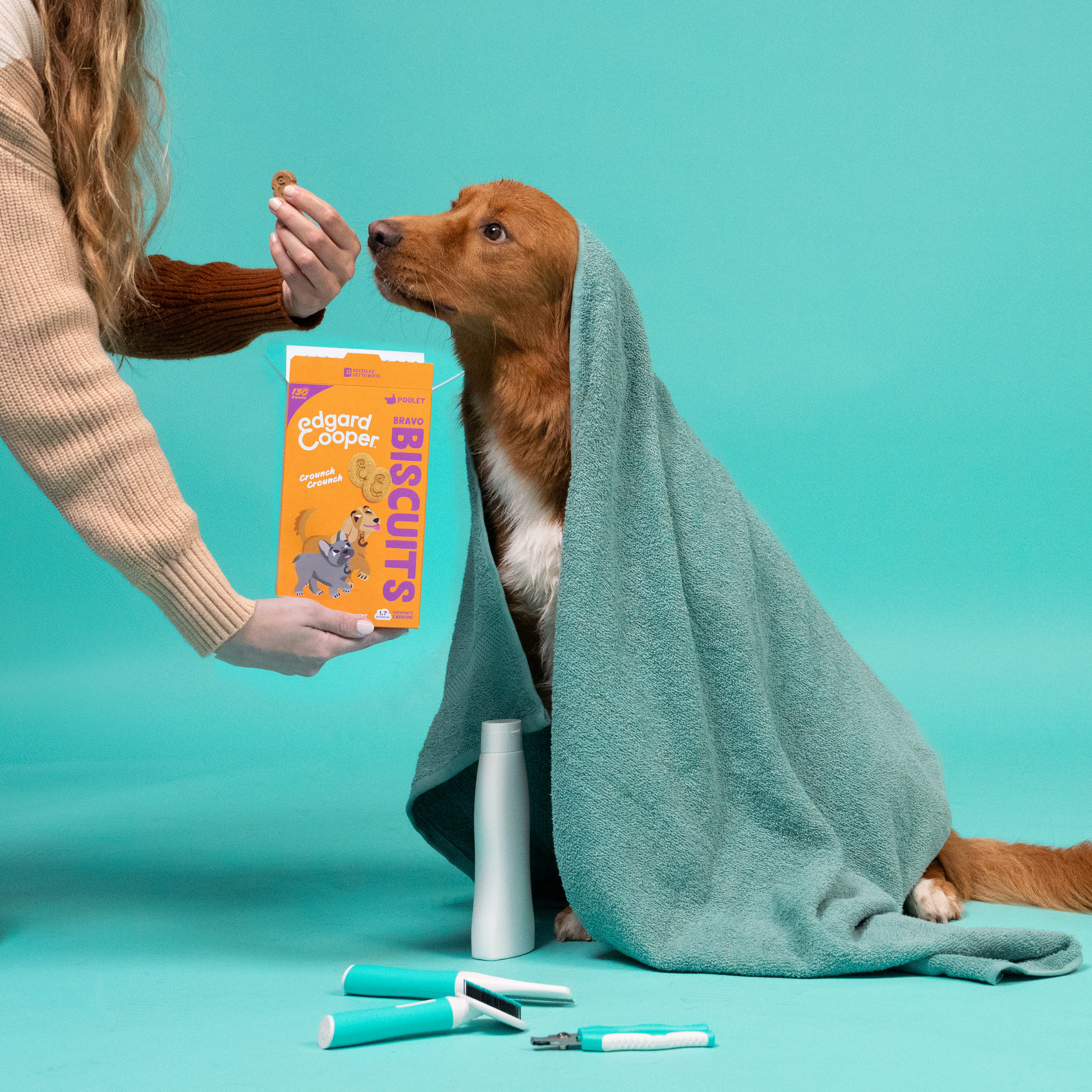 Edgard & Cooper Biscuits Protéinés Naturels au poulet et céréales complètes pour chien