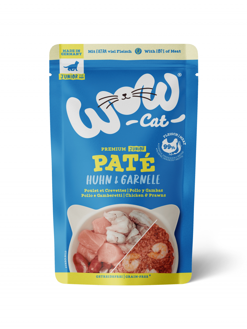 WOW! Paté de Pollo y Gambas para gatitos