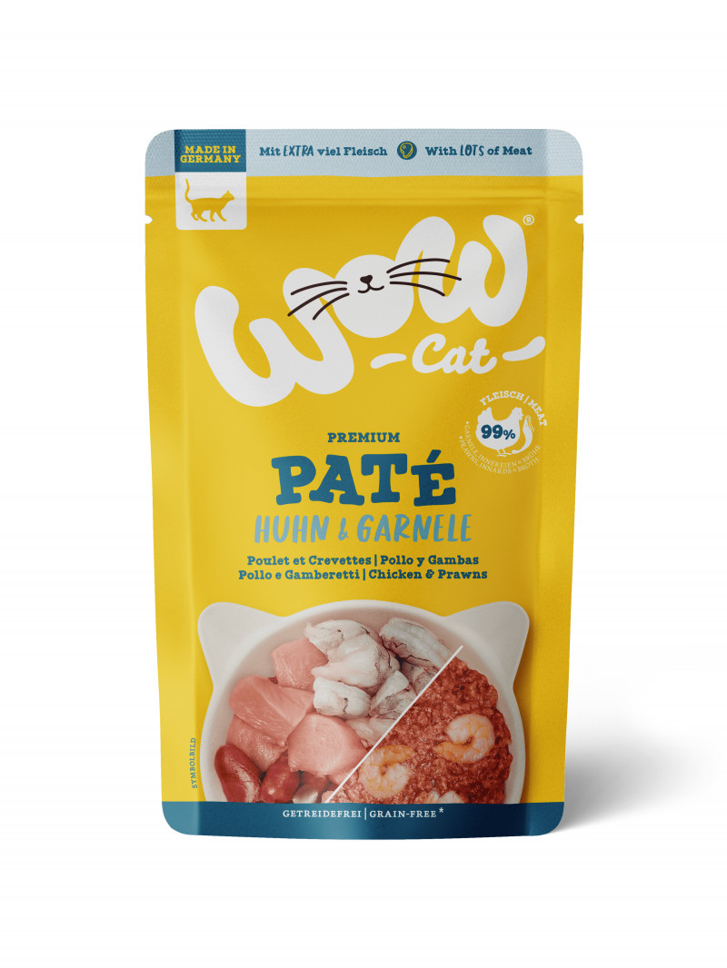 WOW! Paté Pollo y Gambas para gatos