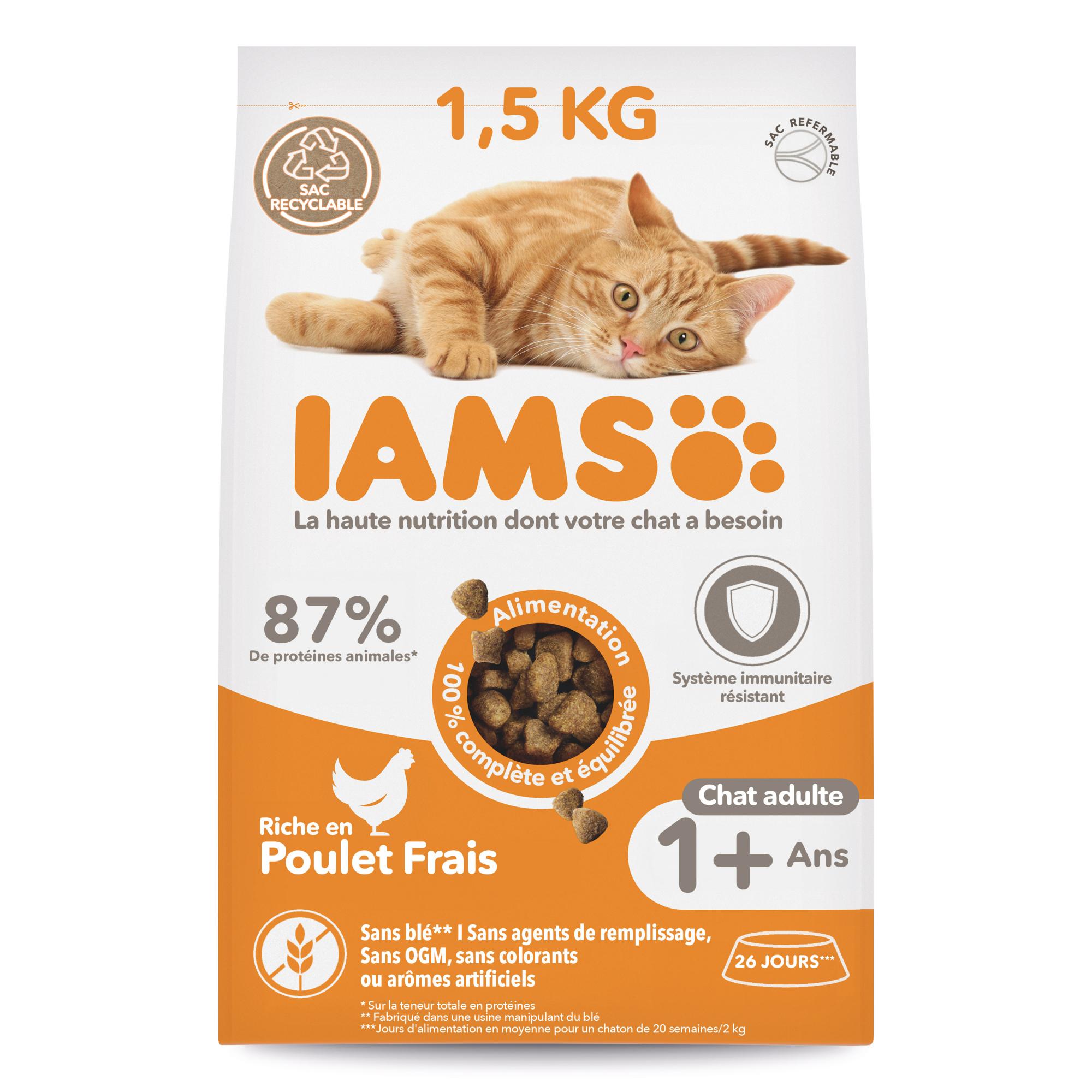 IAMS Advanced Nutrition Adult Pollo fresco pienso para gatos