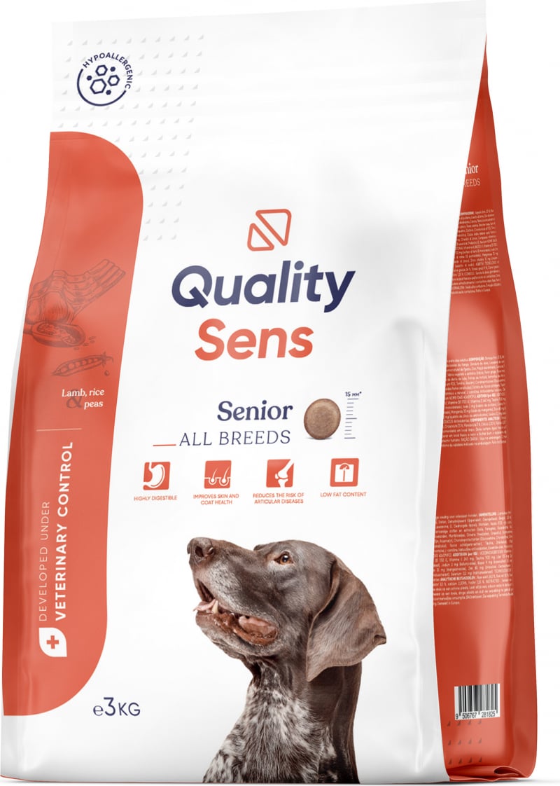 Quality Sens Senior agneau & riz pour chien senior de toute taille