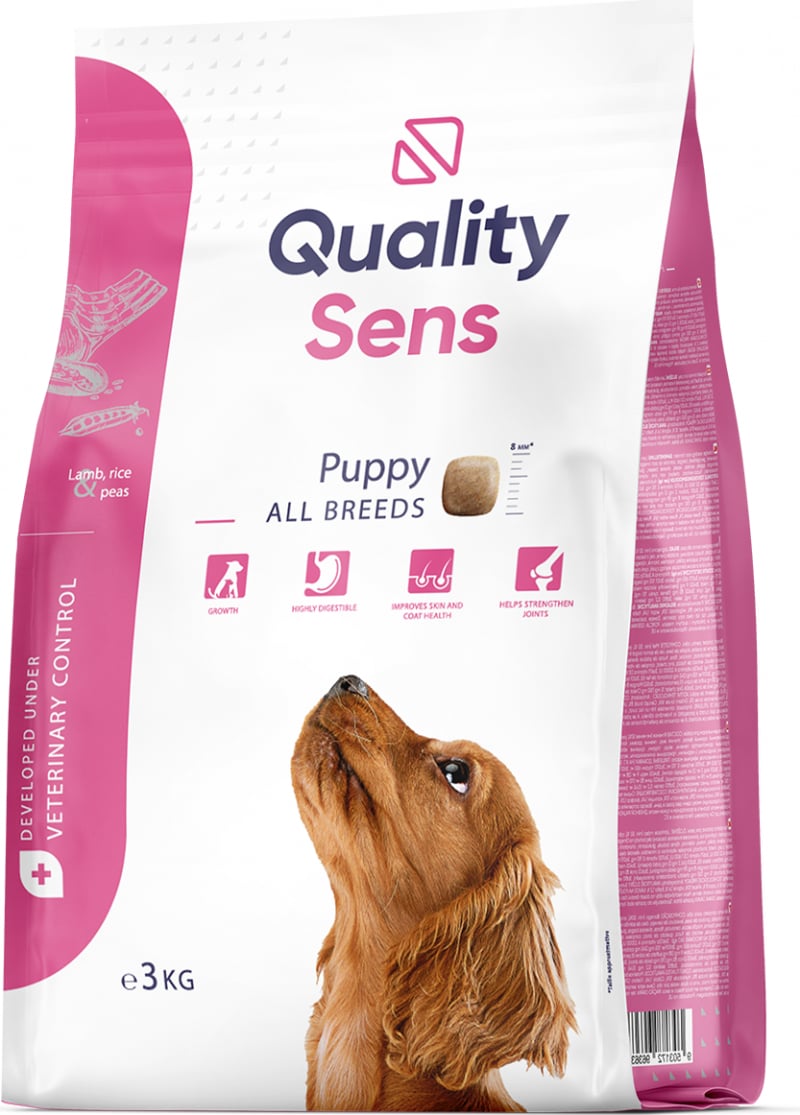 Quality Sens Puppy Lamm und Reis für Welpen jeder Größe