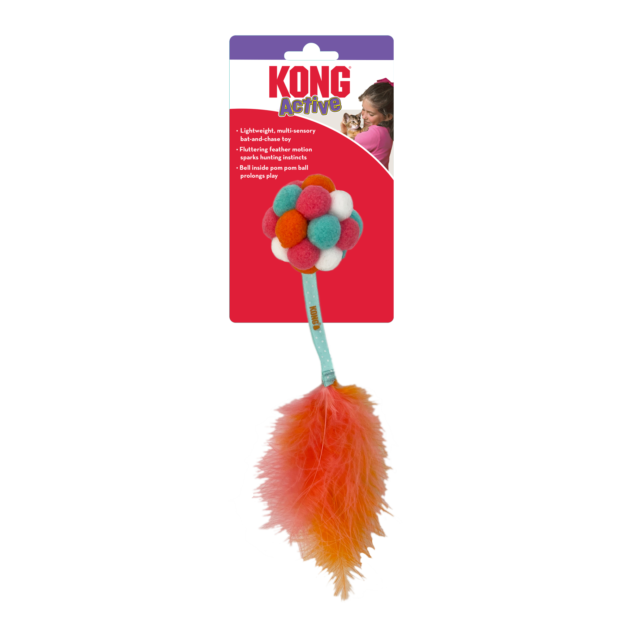 KONG Cat Active Bubble Ball Assorted - Coloris aléatoire