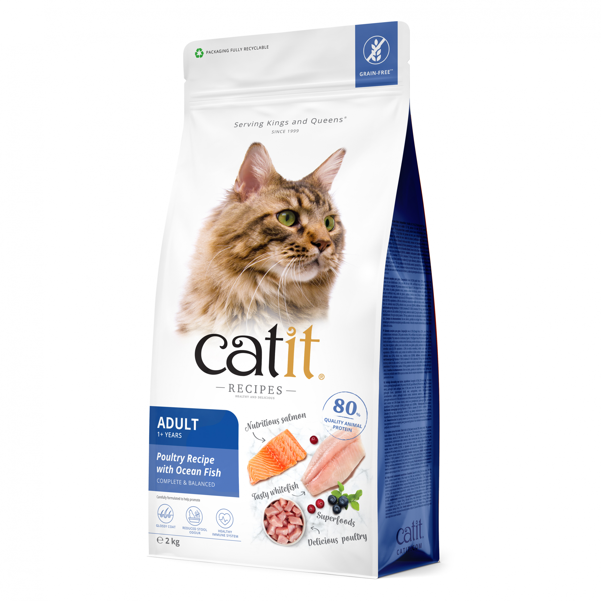 Catit Recipes Ave y pescado Pienso para gatos adultos