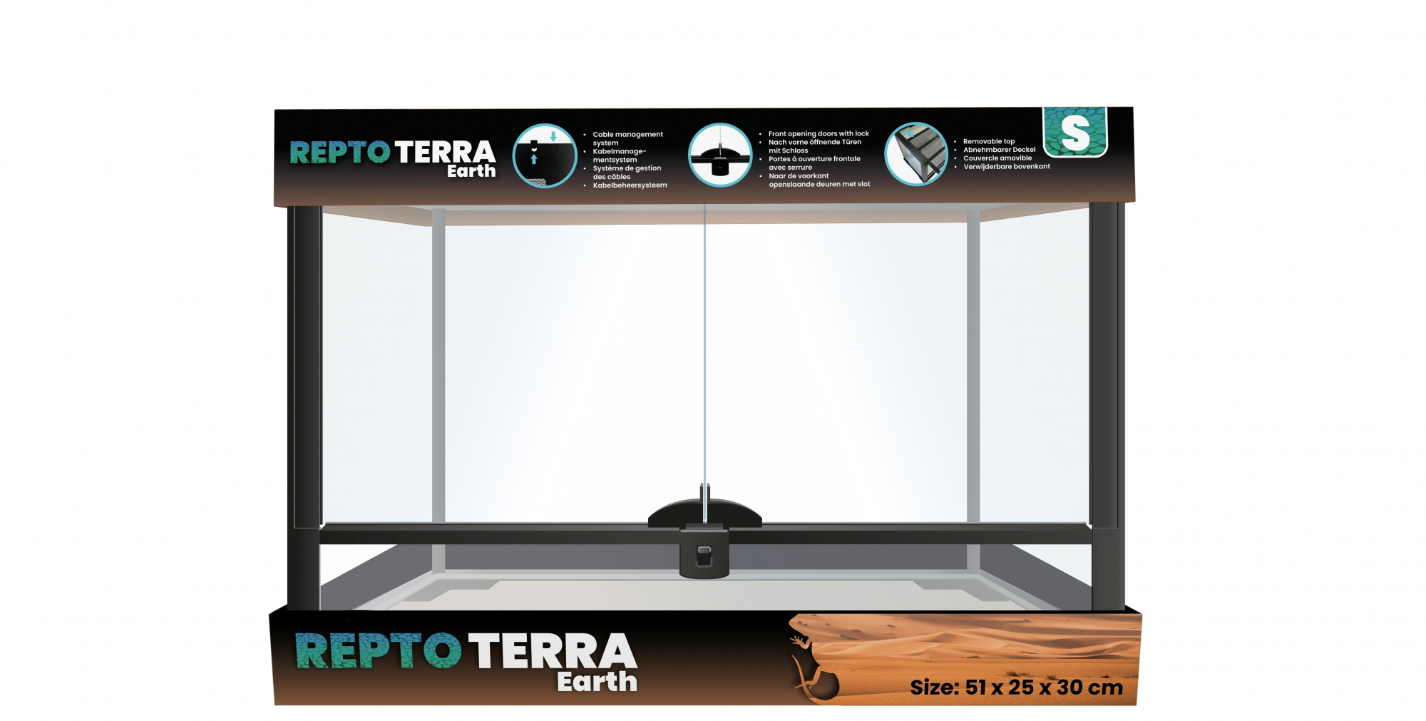 Terrarium Repto Terra Earth - 3 tailles disponibles