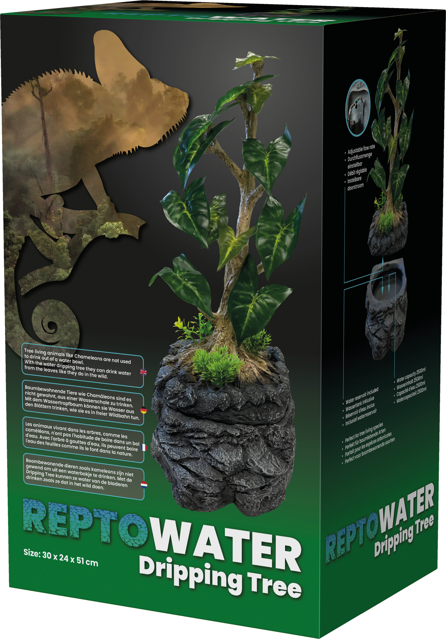 Repto Plante-fontaine goutte à goutte pour reptiles