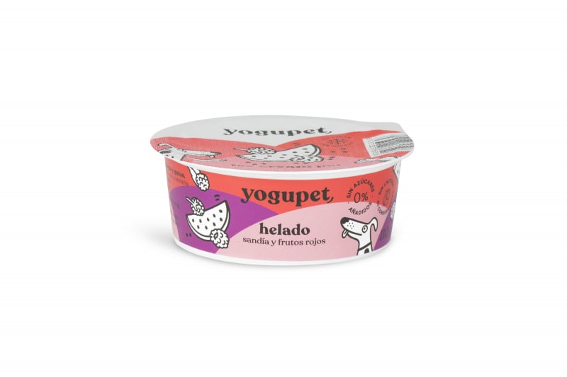 Yogupet Eiscreme mit roten Früchten für Katzen und Hunde