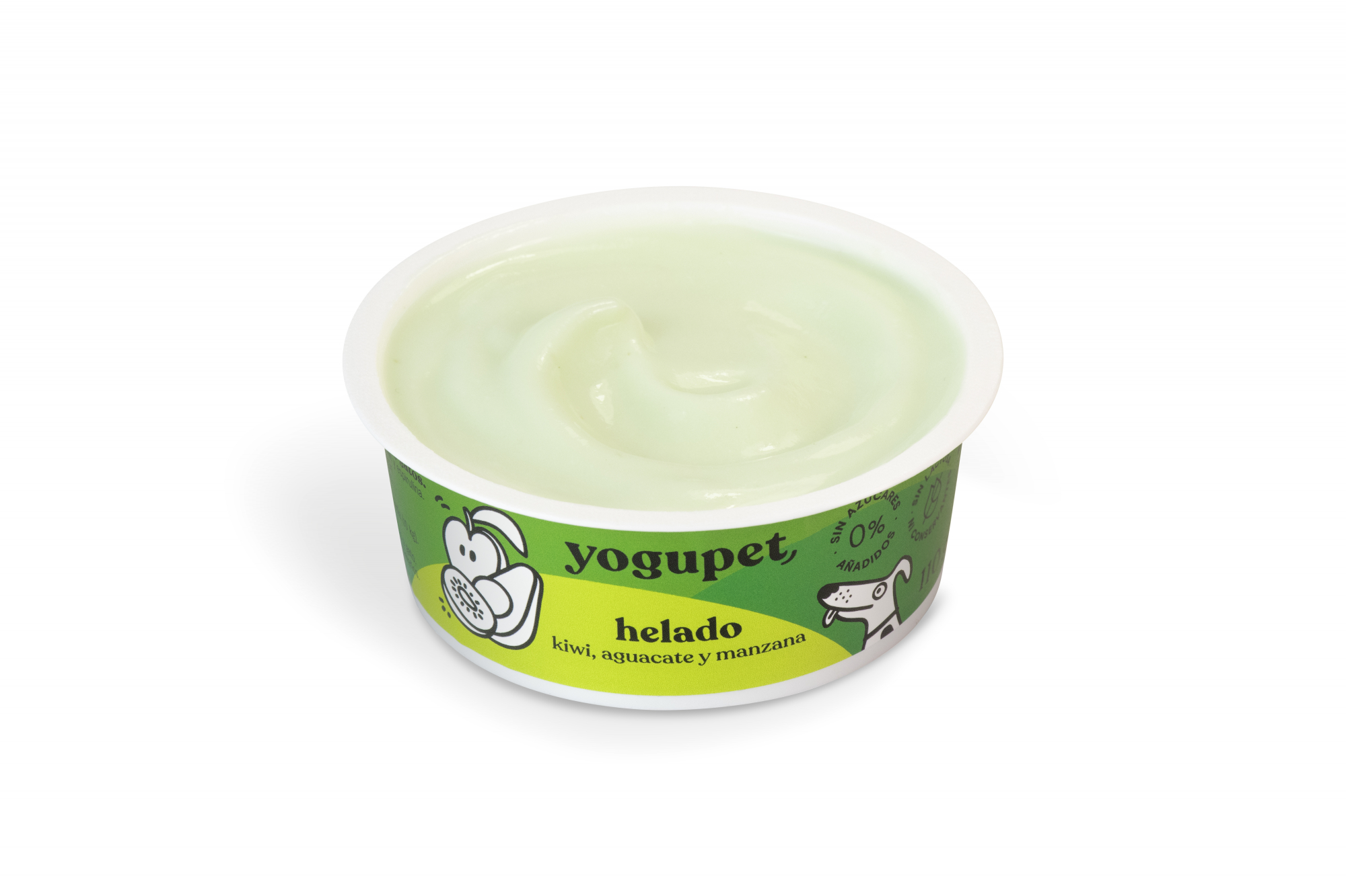 Yogupet Crème glacée aux fruits verts pour chat et chien