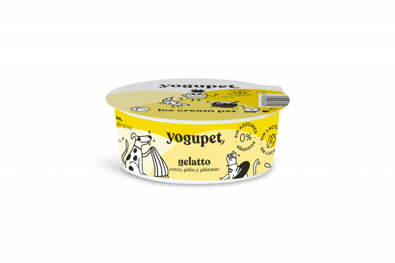 Yogupet Crème glacée aux fruits jaunes pour chat et chien