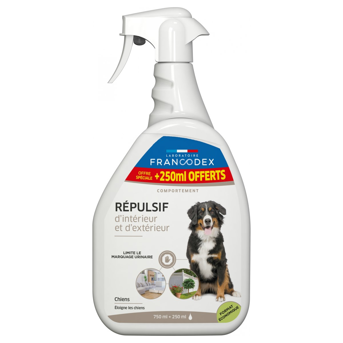Francodex Repellente per interni ed esterni per cani