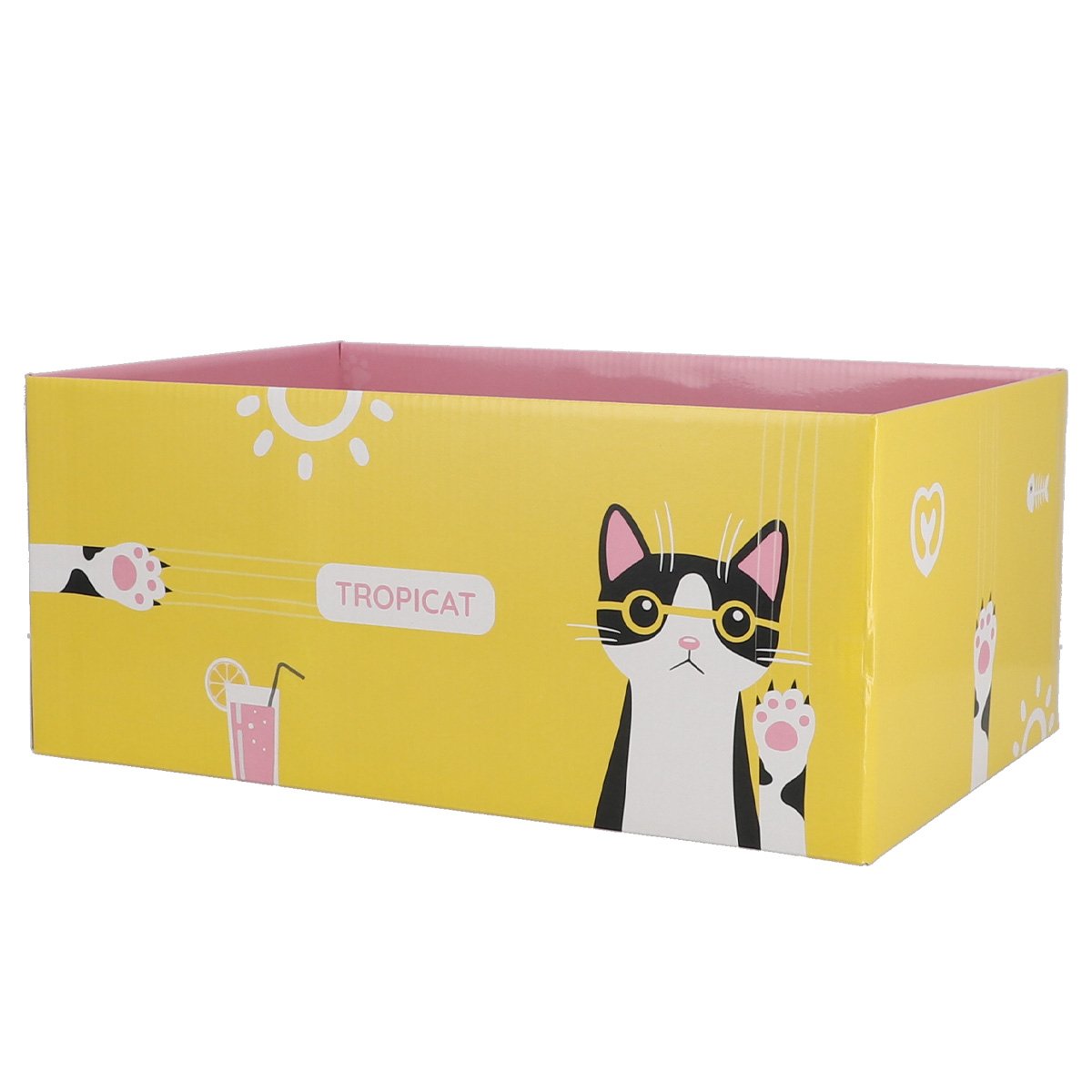 Griffoir pour chat en carton DIY Zolia TropiCat Eté