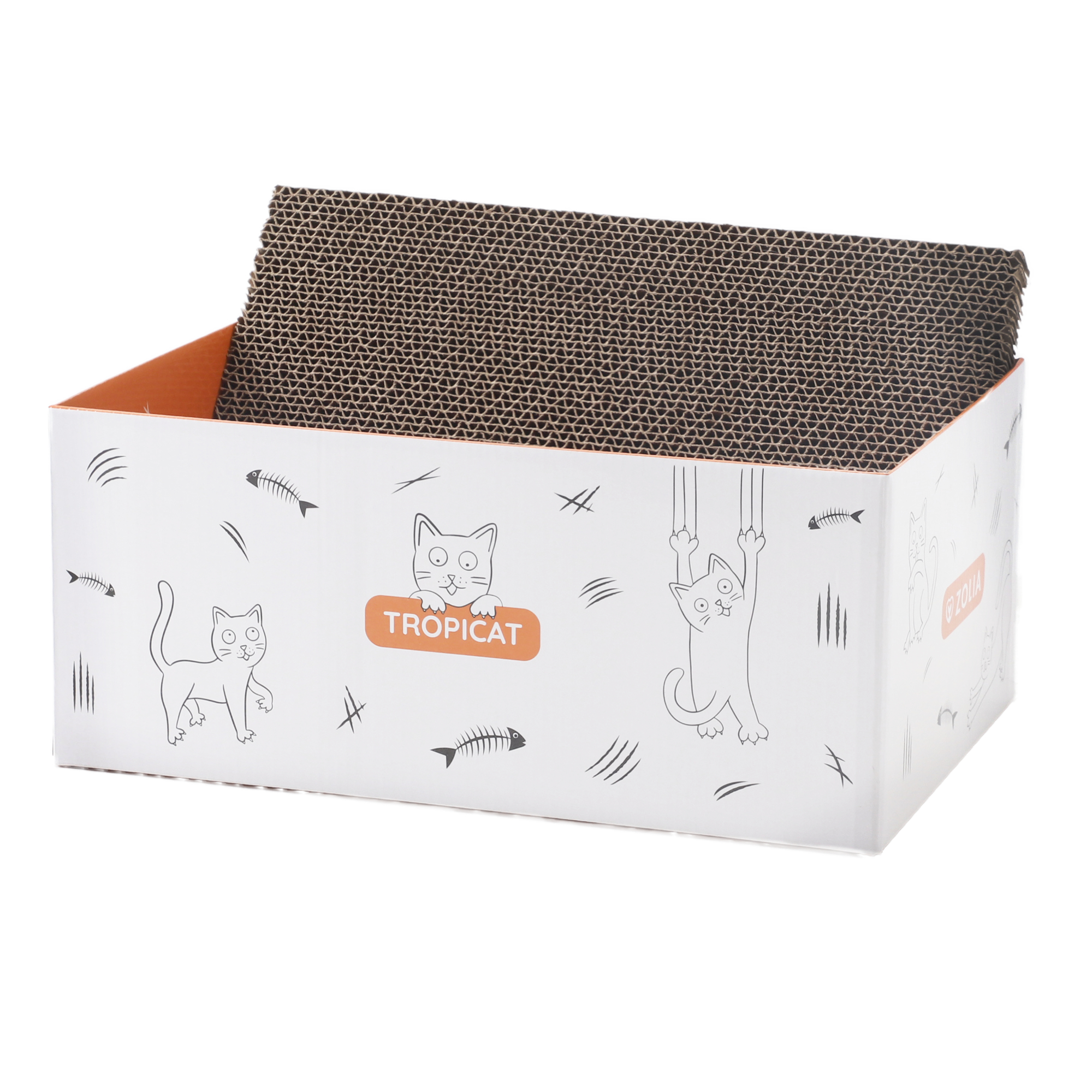 Griffoir pour chat en carton DIY Zolia TropiCat Automne