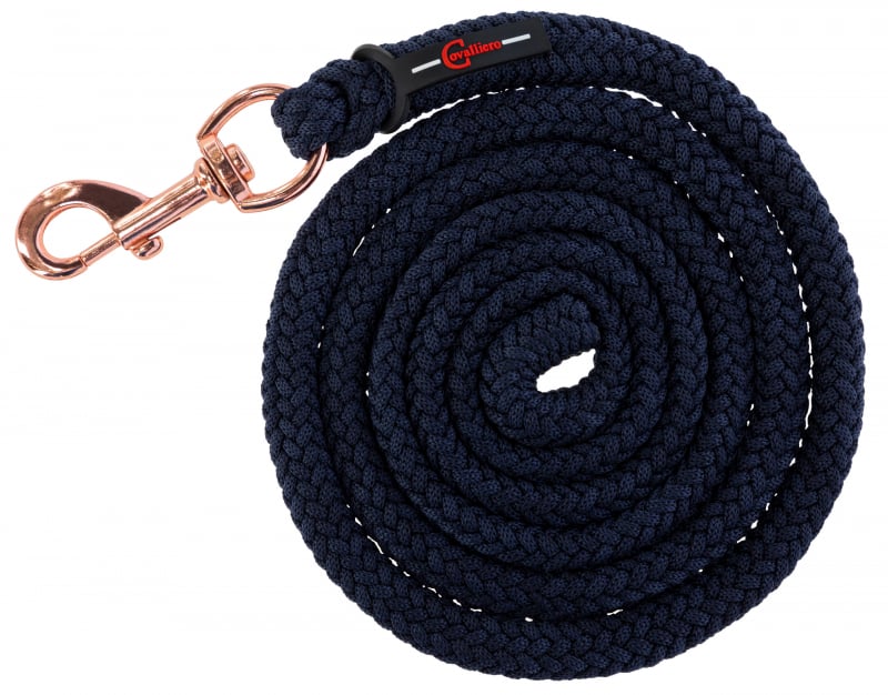 Longe Covalliero Classy bleu marine pour chevaux et poneys