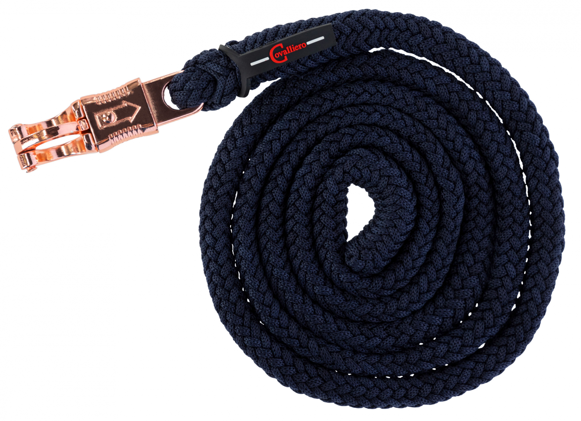 Longe Covalliero Classy bleu marine pour chevaux et poneys