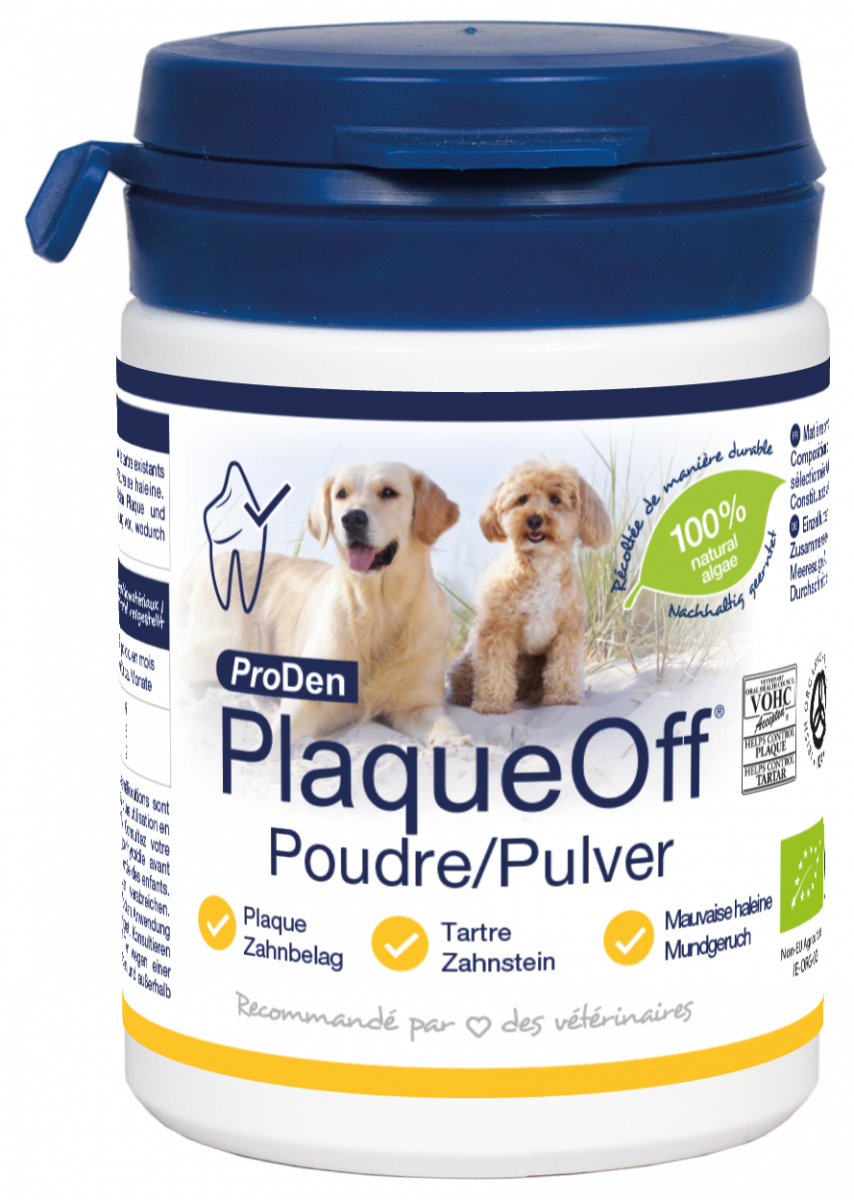 PlaqueOff ProDen Poudre dentaire pour chien et chat