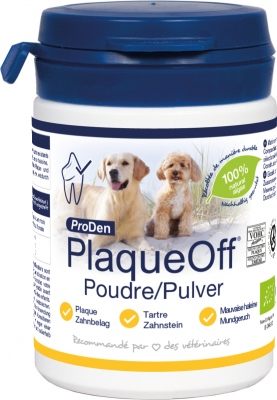 PlaqueOff ProDen Poudre dentaire pour chien et chat