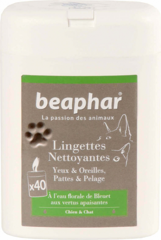 Beaphar Reinigungstücher Ohren & Augen für Katzen und Hunde