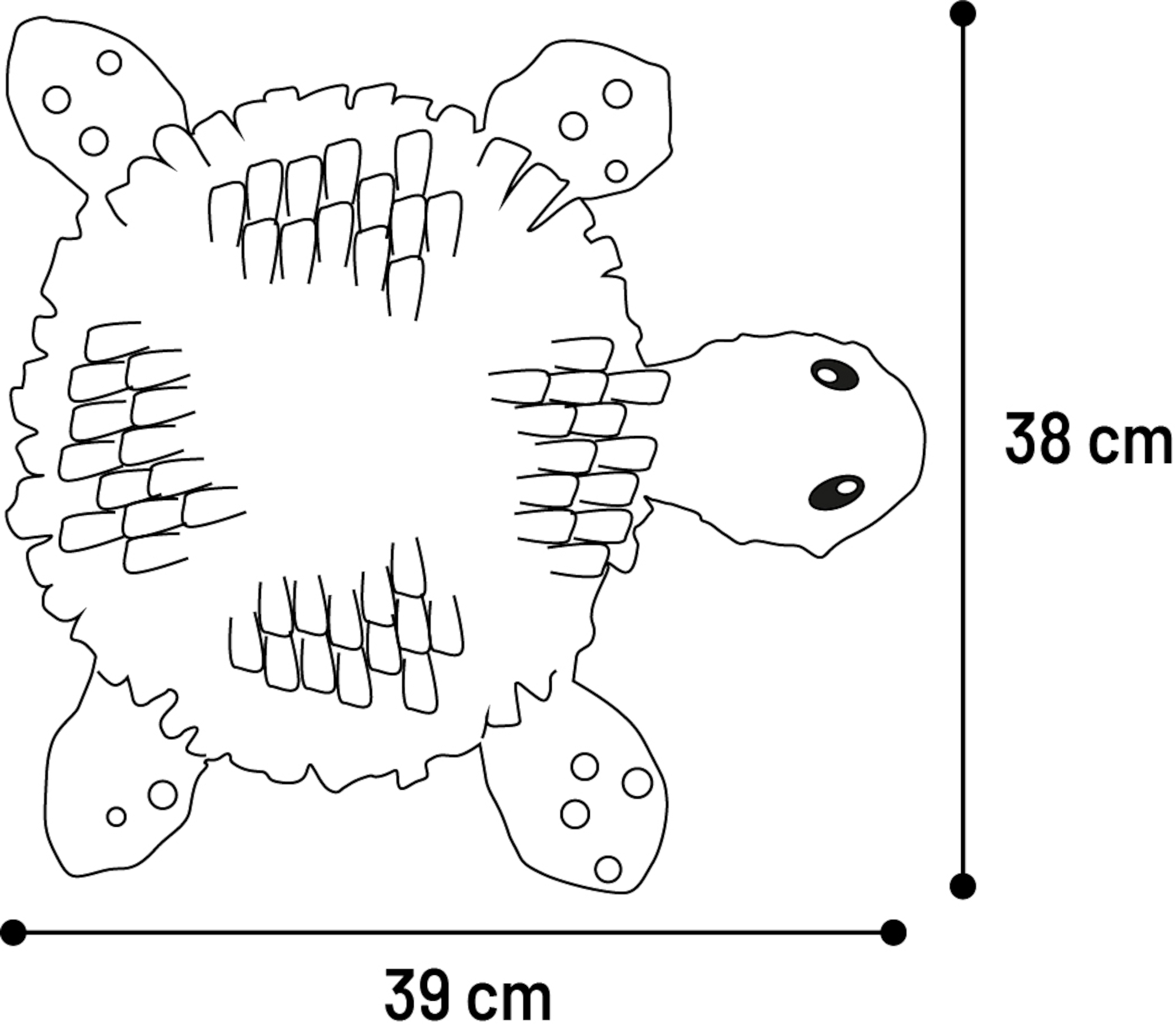 Tapis de fouille Tortue