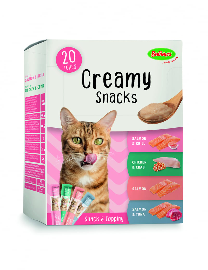 BUBIMEX Multipack Creamy Snacks Golosina para lamer para gato