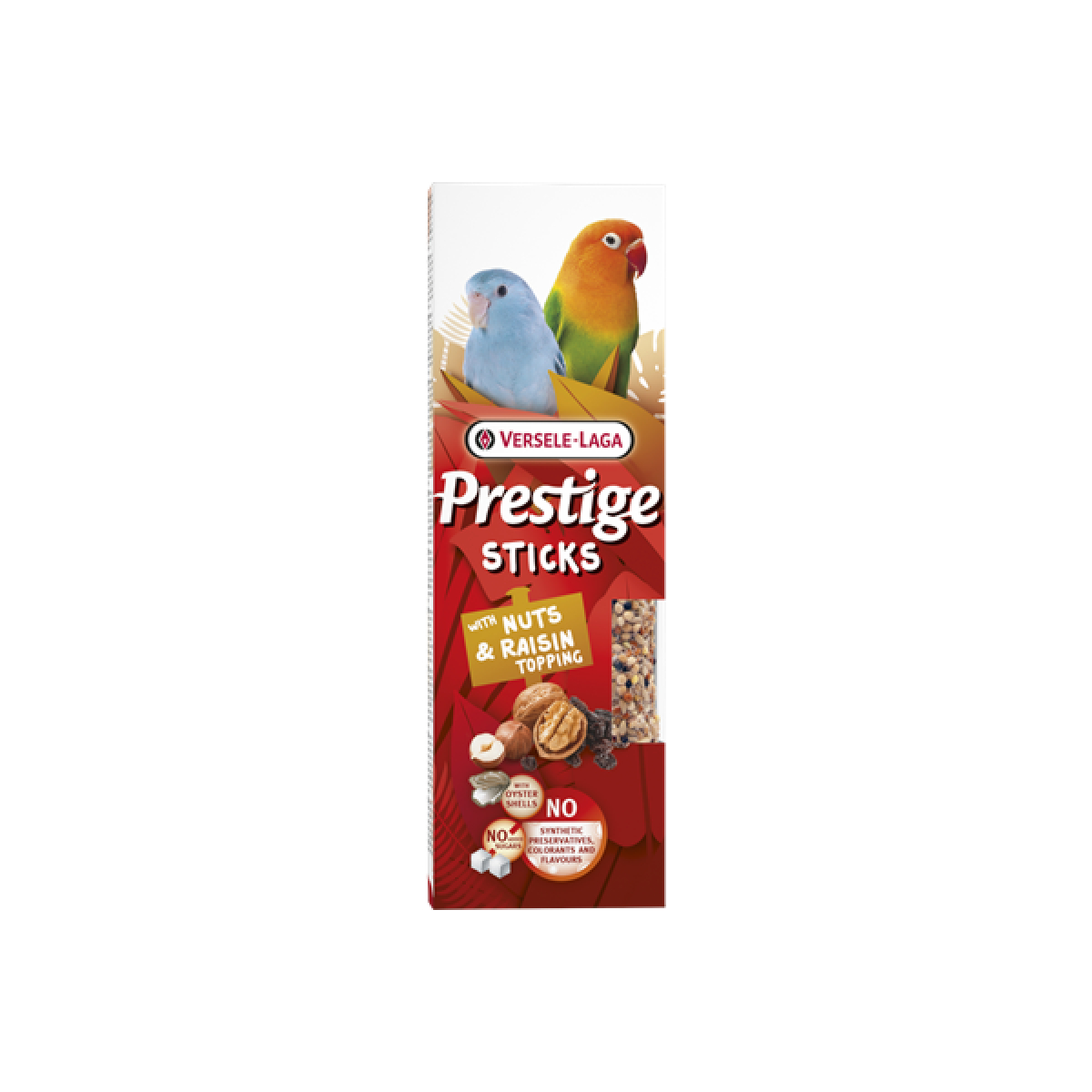 VERSELE LAGA Prestige Sticks Kleine Papegaaien met Noten & Druivenvulling