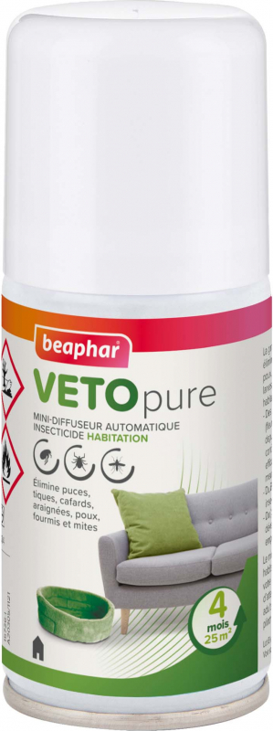 Beaphar VETOpure - Difusor insecticida anti-pulgas e carraças para habitação