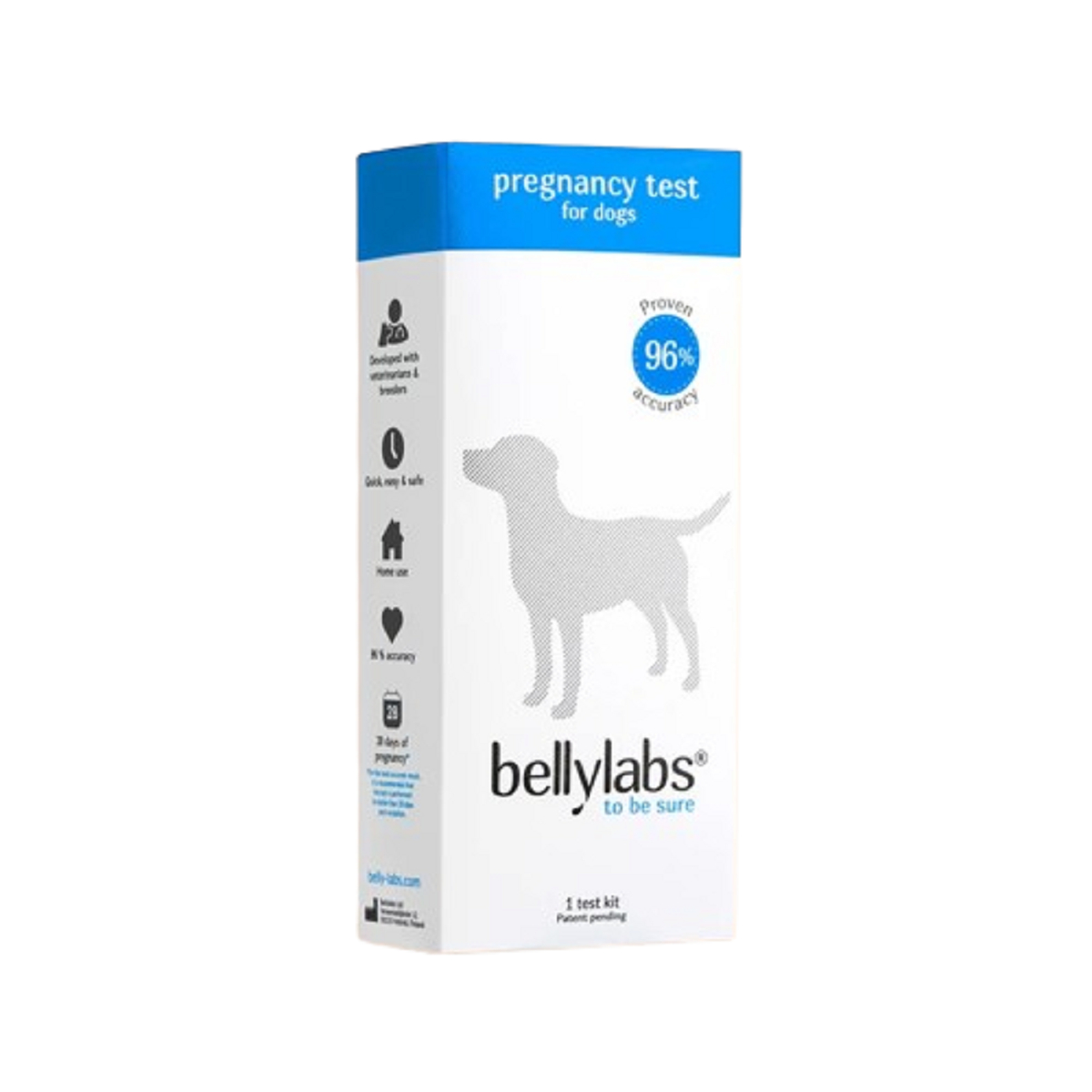 Prueba de embarazo Bellylabs para perro 