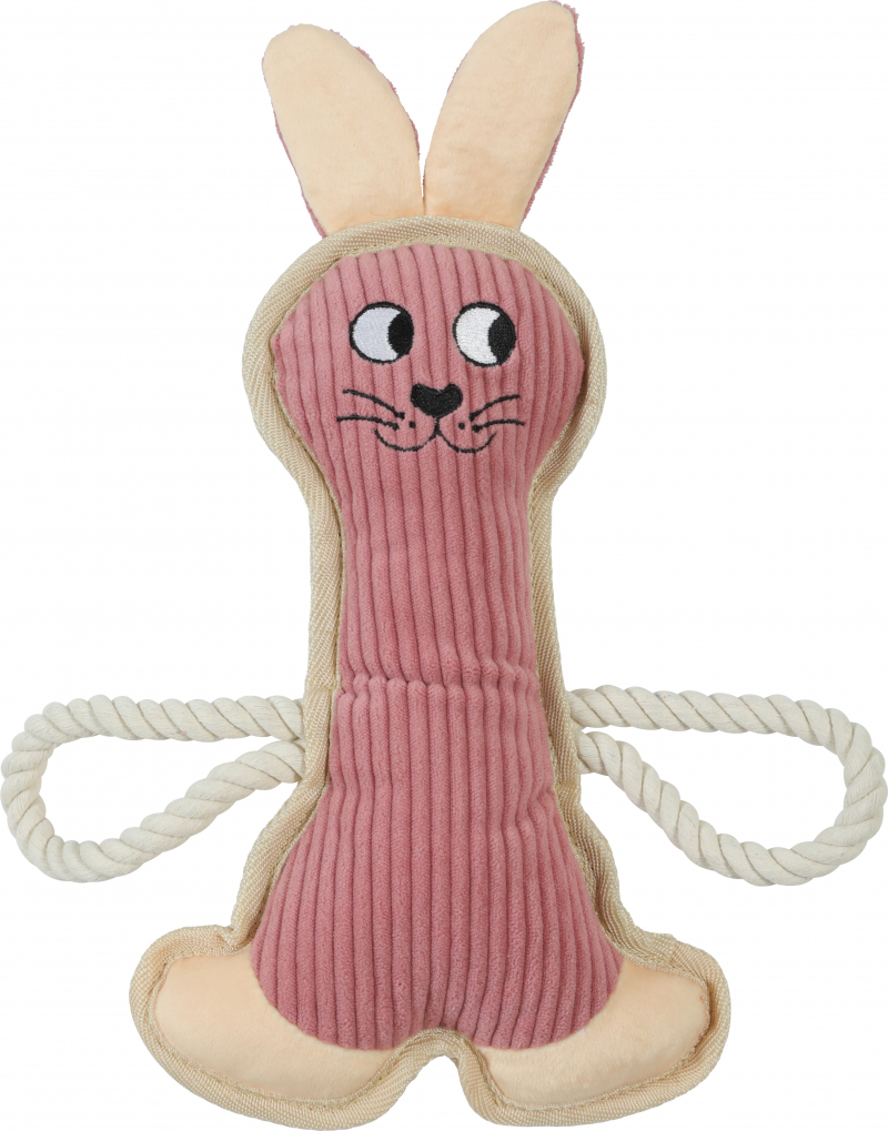 Jouet peluche buddy lapin - 2 coloris