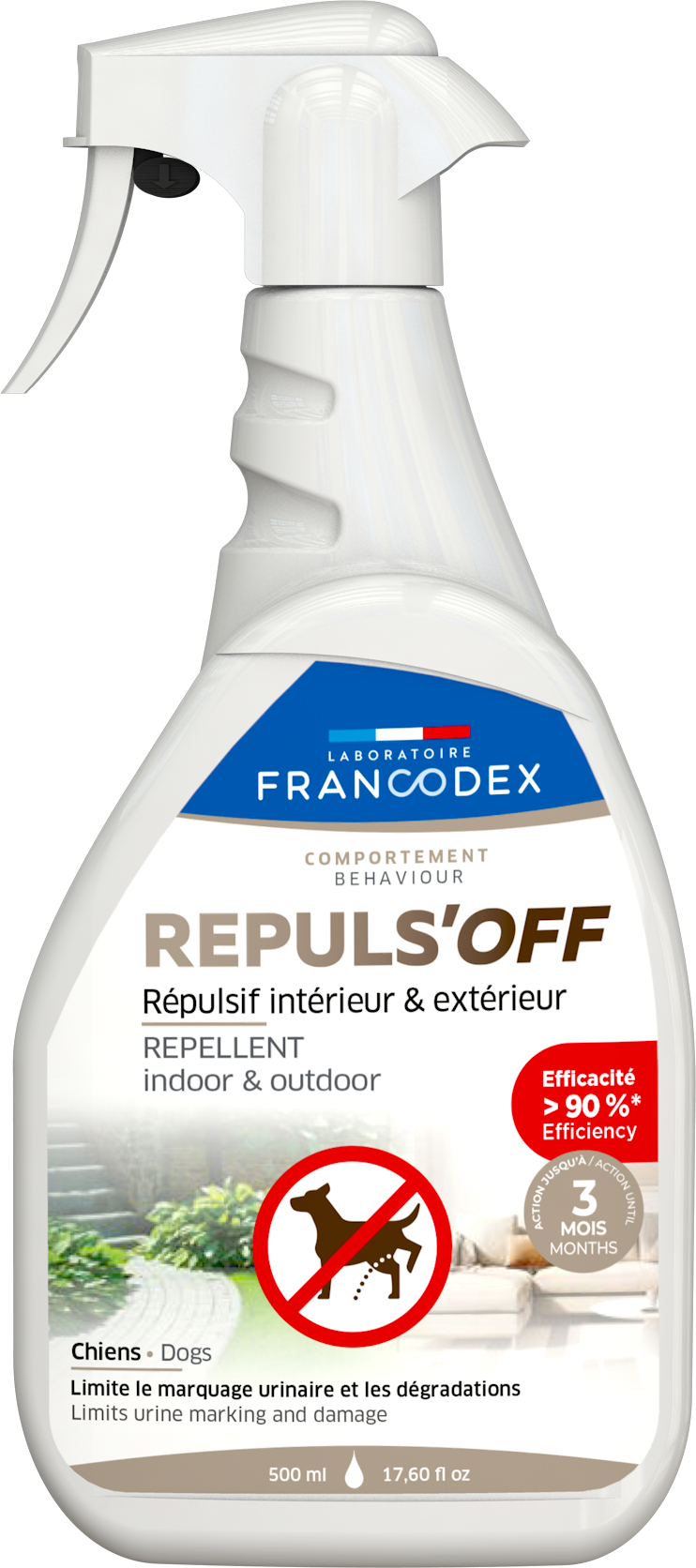 Francodex Repul'soff Spray Répulsif Intérieur & Extérieur