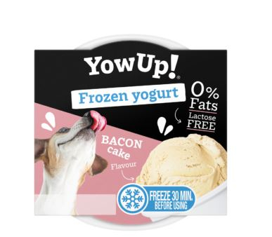 Gefrorener Joghurt für Hunde Yow Up! Bacon-Kuchen-Geschmack