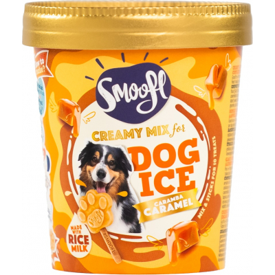 Smoofl Eiscreme-Mix für erwachsene Hunde - Karamell