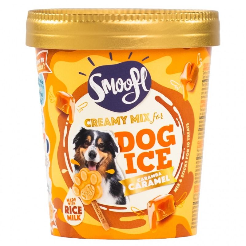 Smoofl Mezcla para helado para perro adulto - Caramelo