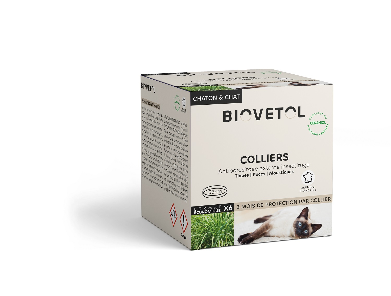 BIOVETOL Collier insectifuge pour chat 