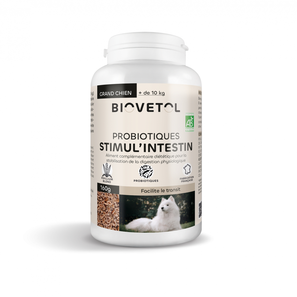 BIOVETOL Pó estimulante intestinal orgânico para cão grande